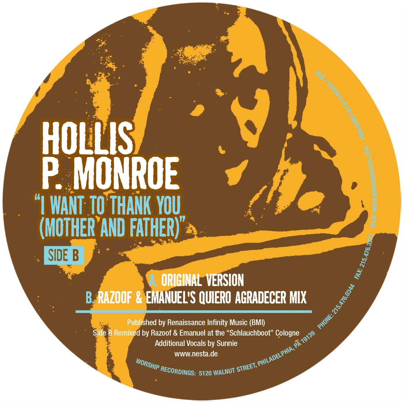 Hollis P Monroe - I Want To Thank You (Mother & Father)